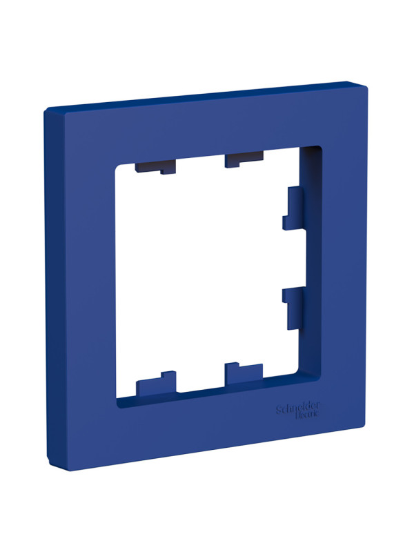 Рамка Systeme Electric AtlasDesign ATN001101 аквамарин сбоку