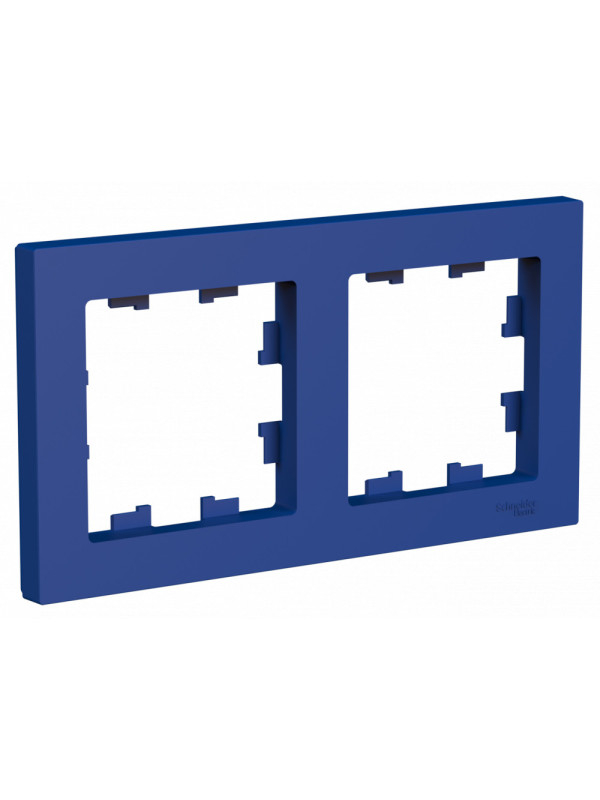 Рамка Systeme Electric AtlasDesign ATN001102 аквамарин сбоку