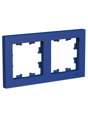 Рамка Systeme Electric AtlasDesign ATN001102 аквамарин сбоку