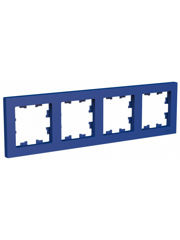 Рамка Systeme Electric AtlasDesign ATN001104 аквамарин сбоку