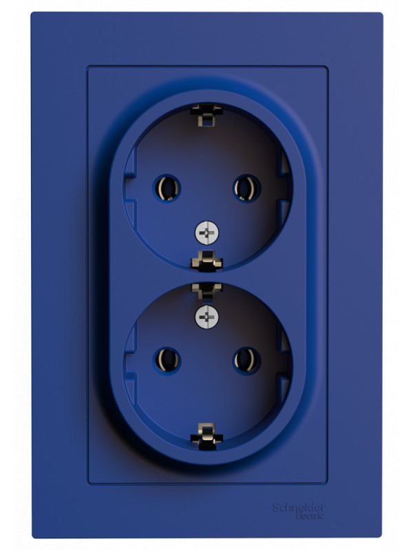 Розетка Systeme Electric AtlasDesign ATN001124 аквамарин