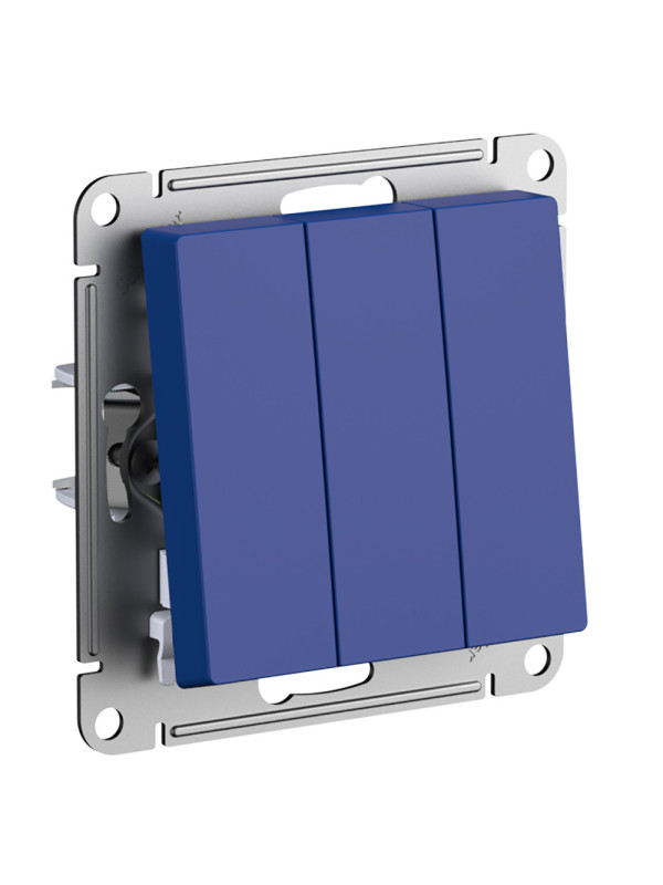 Выключатель Systeme Electric AtlasDesign ATN001131 аквамарин сбоку