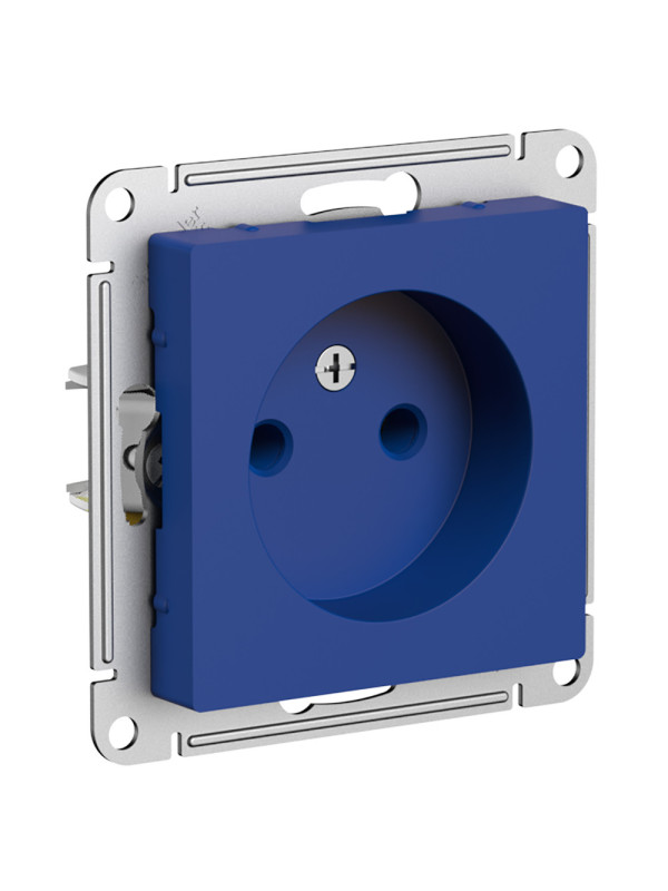 Розетка Systeme Electric AtlasDesign ATN001141 аквамарин сбоку