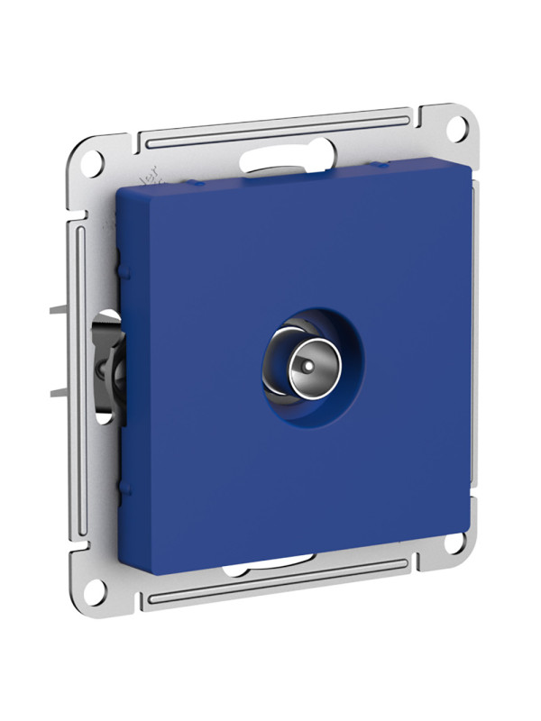 Розетка Systeme Electric AtlasDesign ATN001191 аквамарин сбоку