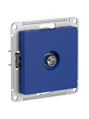 Розетка Systeme Electric AtlasDesign ATN001191 аквамарин сбоку