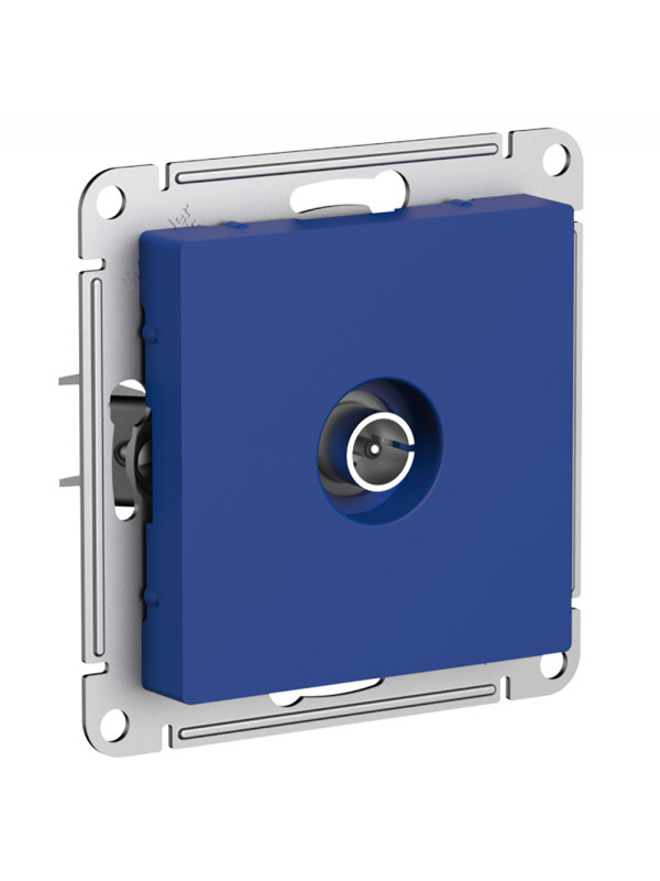 Розетка Systeme Electric AtlasDesign ATN001193 аквамарин сбоку