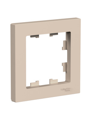 Рамка Systeme Electric AtlasDesign ATN001201 песочный сбоку