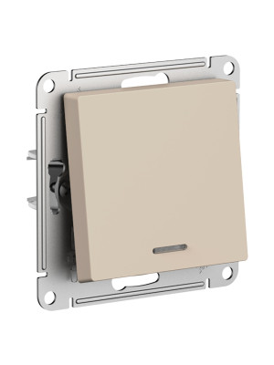 Выключатель Systeme Electric AtlasDesign ATN001213 песочный сбоку