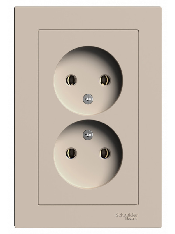Розетка Systeme Electric AtlasDesign ATN001220 песочный