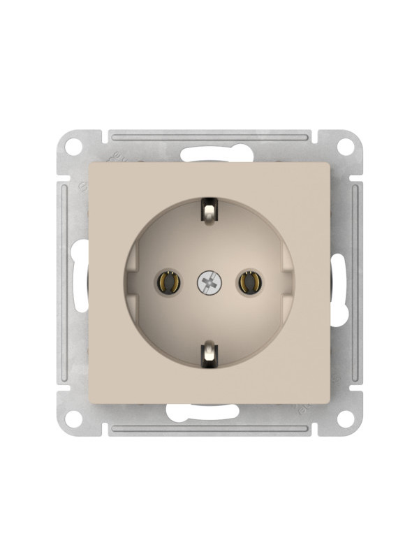 Розетка Systeme Electric AtlasDesign ATN001243S песочный