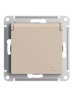 Розетка Systeme Electric AtlasDesign ATN001246 песочный