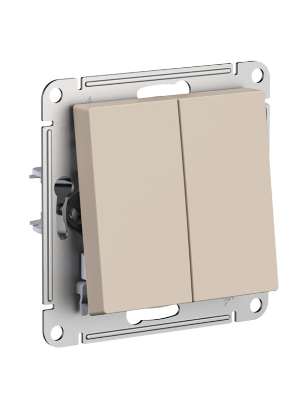 Выключатель Systeme Electric AtlasDesign ATN001251 песочный сбоку