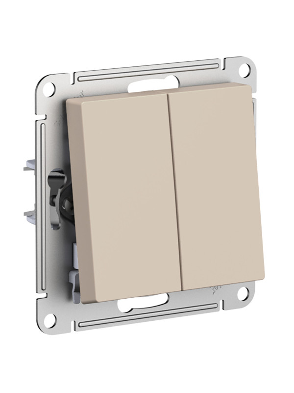 Выключатель Systeme Electric AtlasDesign ATN001265 песочный сбоку