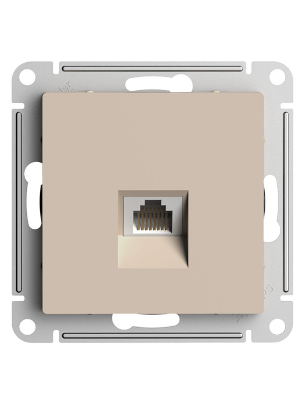 Розетка Systeme Electric AtlasDesign ATN001283 песочный