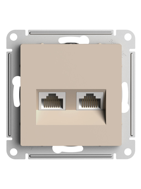 Розетка Systeme Electric AtlasDesign ATN001285 песочный