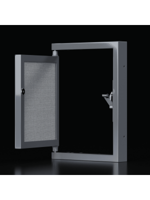 Ревизионный сантехнический люк Shagma 50-80 сбоку с открытой дверцей