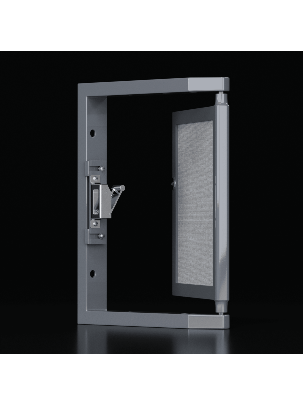 Ревизионный сантехнический люк Shagma 60-100 под углом с открытой дверцей