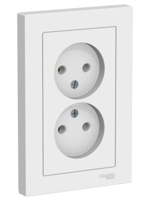 Розетка Systeme Electric AtlasDesign ATN001320 лотос сбоку