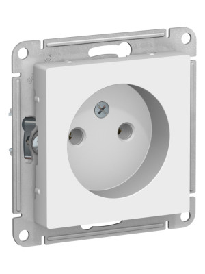 Розетка Systeme Electric AtlasDesign ATN001341 лотос сбоку