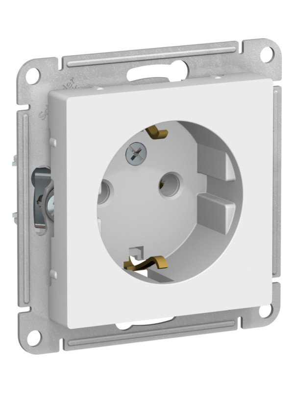 Розетка Systeme Electric AtlasDesign ATN001343 лотос сбоку