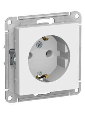 Розетка Systeme Electric AtlasDesign ATN001343 лотос сбоку