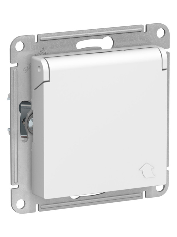 Розетка Systeme Electric AtlasDesign ATN001346 лотос сбоку