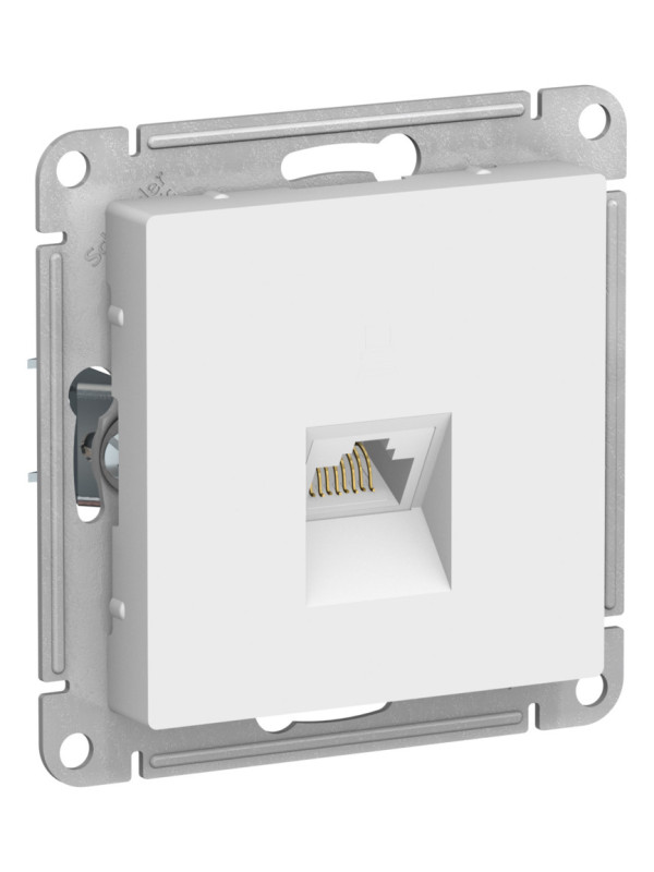 Розетка Systeme Electric AtlasDesign ATN001383 лотос сбоку