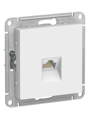 Розетка Systeme Electric AtlasDesign ATN001386 лотос сбоку