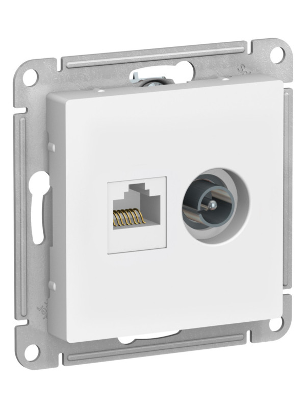 Розетка Systeme Electric ArtGallery ATN001389 лотос сбоку