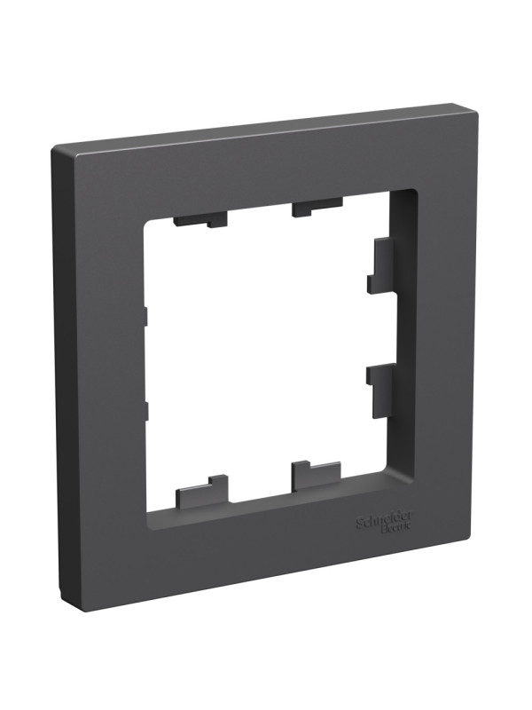 Рамка Systeme Electric AtlasDesign ATN001401 базальт сбоку