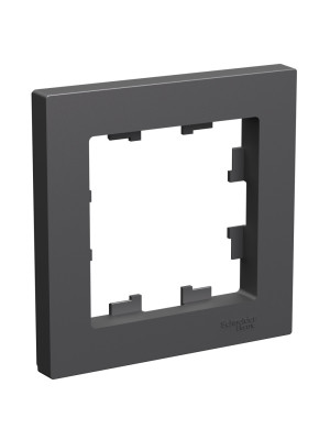 Рамка Systeme Electric AtlasDesign ATN001401 базальт сбоку