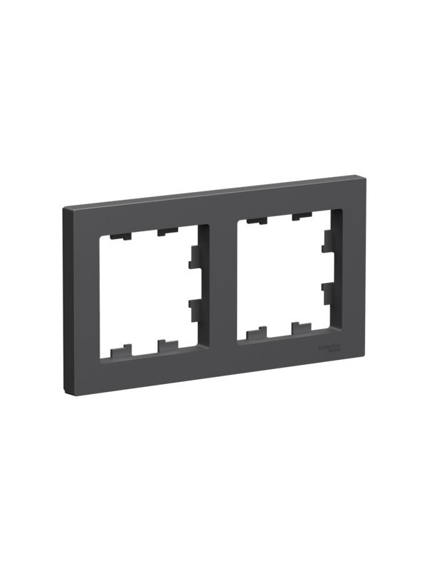 Рамка Systeme Electric AtlasDesign ATN001402 базальт сбоку