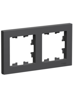 Рамка Systeme Electric AtlasDesign ATN001402 базальт сбоку