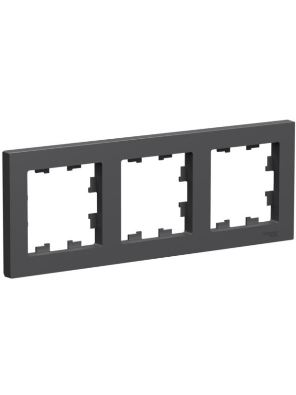 Рамка Systeme Electric AtlasDesign ATN001403 базальт сбоку