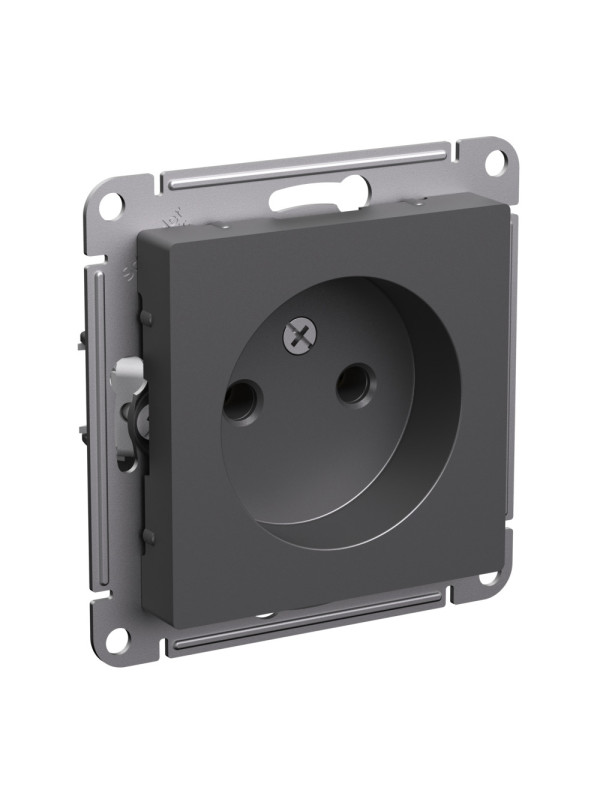 Розетка Systeme Electric AtlasDesign ATN001441 базальт сбоку
