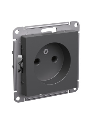 Розетка Systeme Electric AtlasDesign ATN001445 базальт сбоку