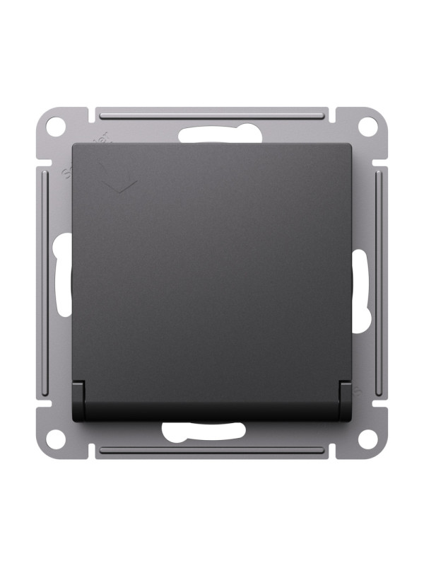 Розетка Systeme Electric AtlasDesign ATN001446 базальт