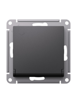 Розетка Systeme Electric AtlasDesign ATN001446 базальт