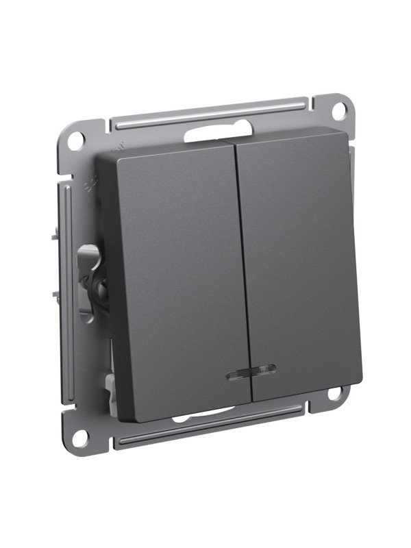 Выключатель Systeme Electric AtlasDesign ATN001453 базальт сбоку