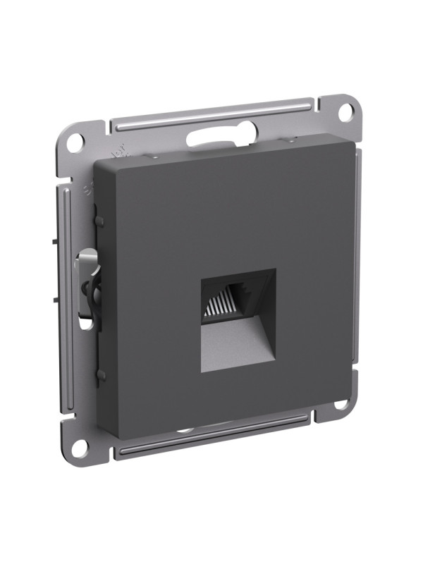 Розетка Systeme Electric AtlasDesign ATN001483 базальт сбоку