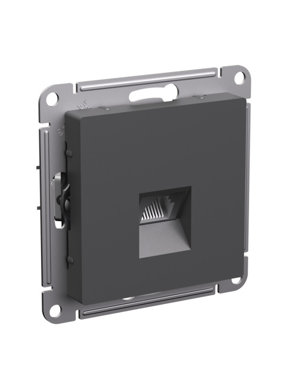 Розетка Systeme Electric AtlasDesign ATN001486 базальт сбоку