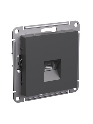 Розетка Systeme Electric AtlasDesign ATN001486 базальт сбоку