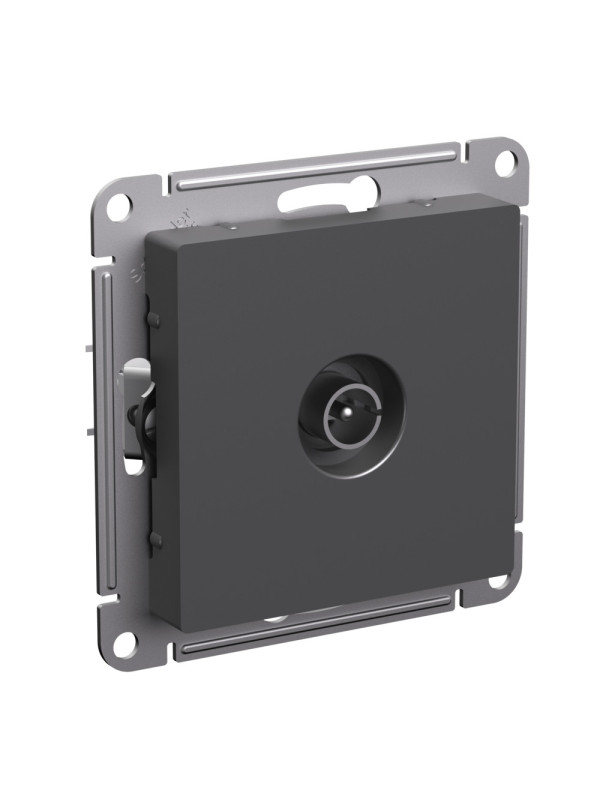 Розетка Systeme Electric AtlasDesign ATN001493 базальт сбоку