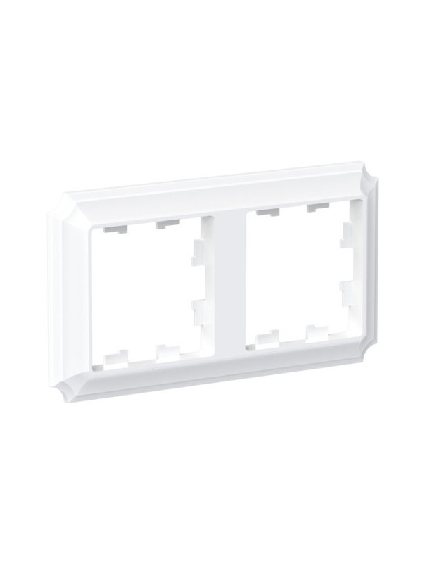 Рамка Systeme Electric AtlasDesign Antique ATN100102 белый сбоку