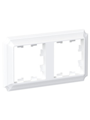 Рамка Systeme Electric AtlasDesign Antique ATN100102 белый сбоку