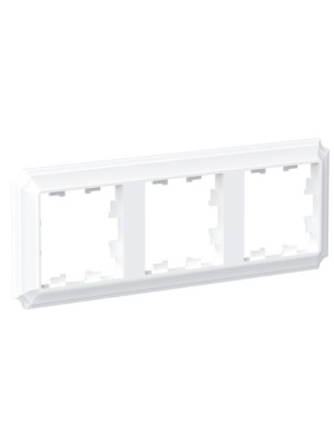 Рамка Systeme Electric AtlasDesign Antique ATN100103 белый сбоку