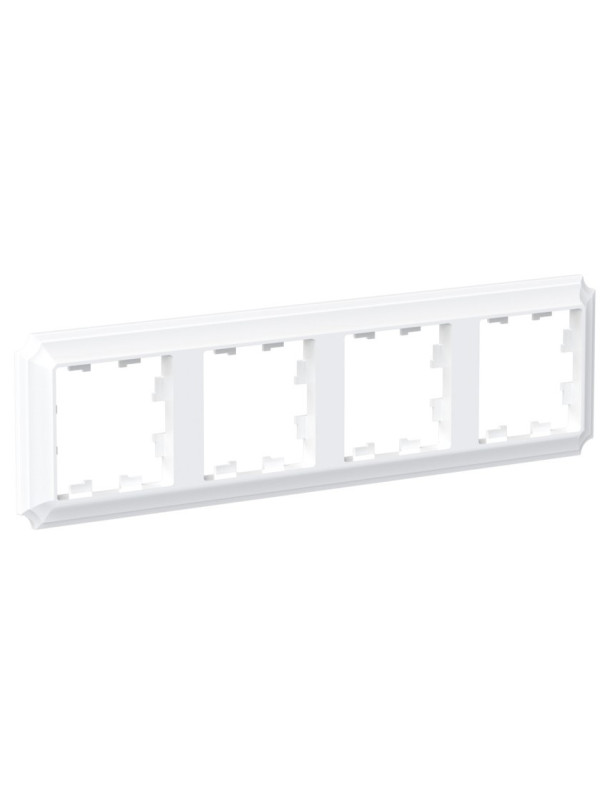 Рамка Systeme Electric AtlasDesign Antique ATN100104 белый сбоку