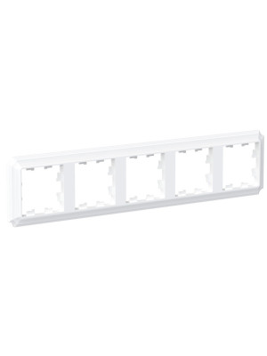 Рамка Systeme Electric AtlasDesign Antique ATN100105 белый сбоку