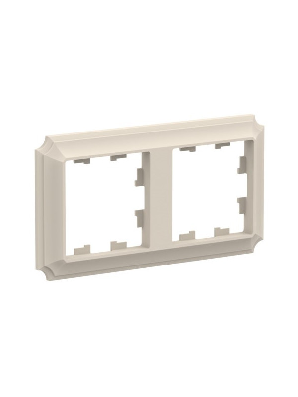 Рамка Systeme Electric AtlasDesign Antique ATN100202 бежевый сбоку