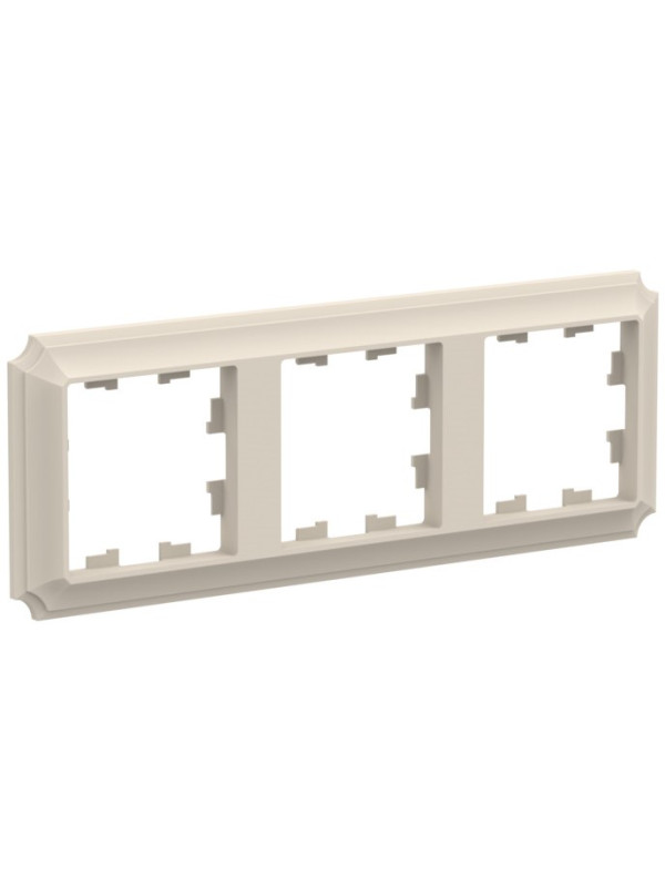 Рамка Systeme Electric AtlasDesign Antique ATN100203 бежевый сбоку